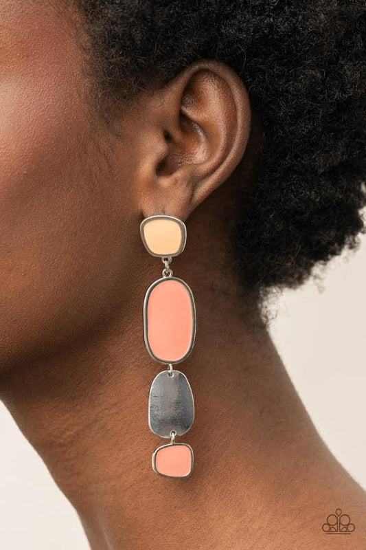 All Out Allure Orange Post Earrings