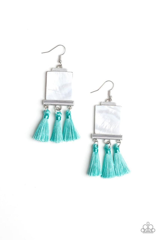 Tassel Retreat Blue Turquoise Earrings