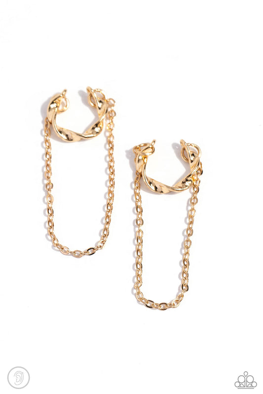 Cuff Hanger Gold Ear Cuffs