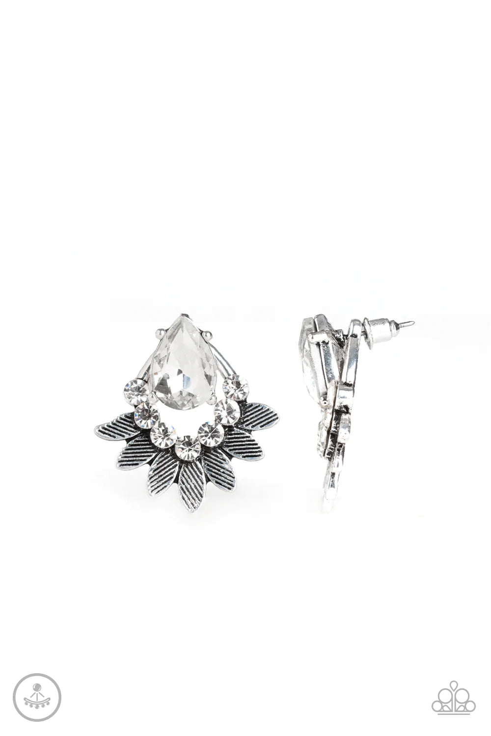 Crystal Canopy Silver Ear Jacket