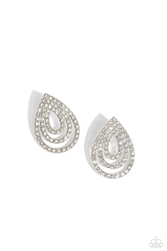 Red Carpet Reverie Silver Earrings