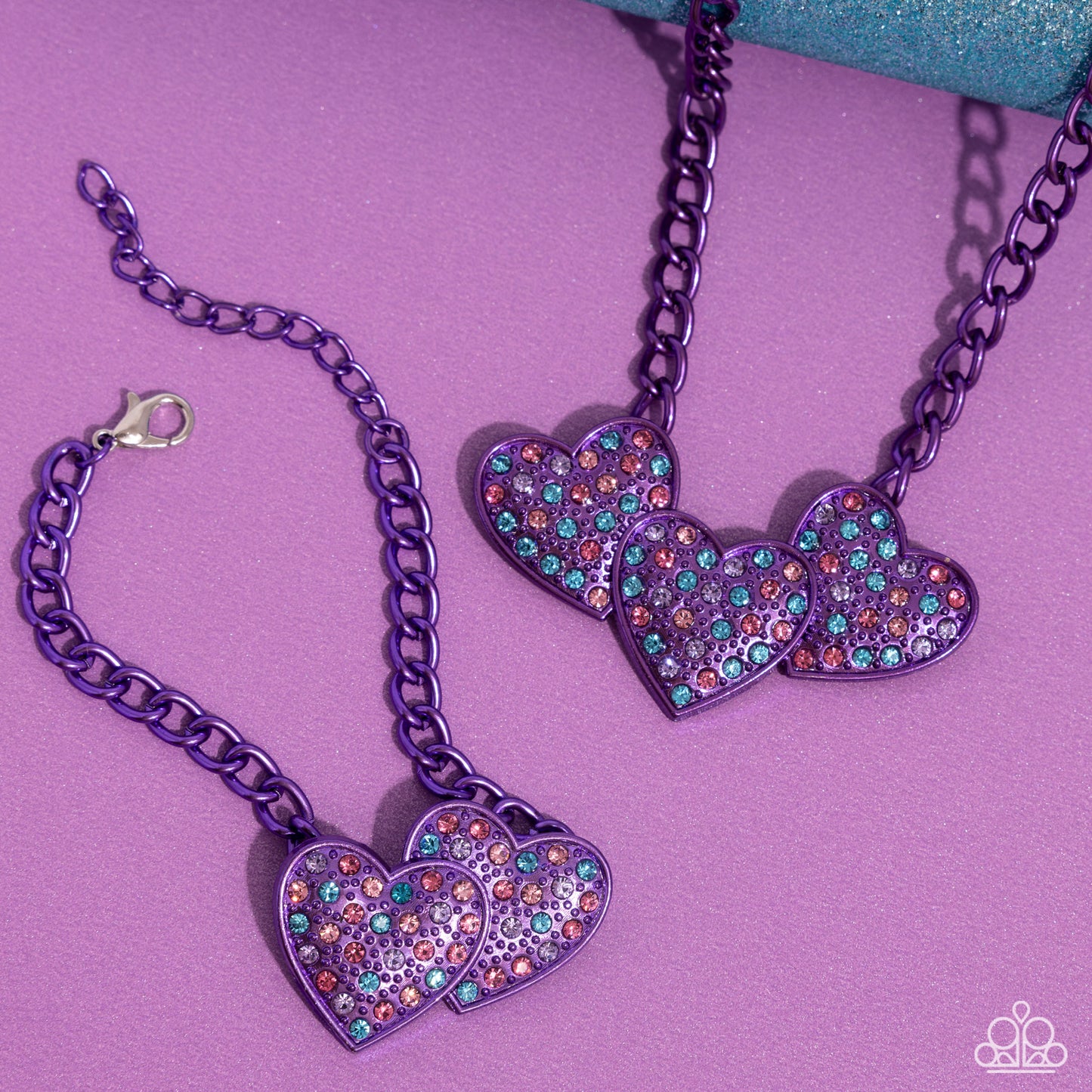 Lovestruck Purple Heart Set