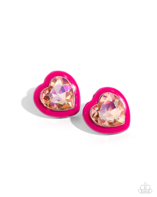 Heartfelt Haute Pink Earrings