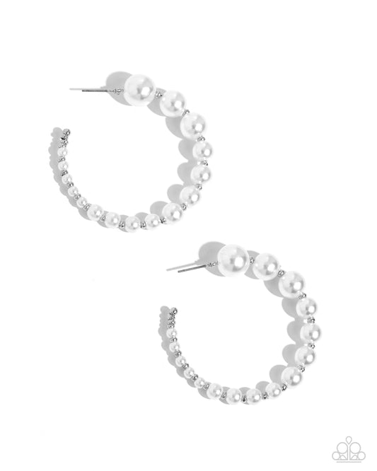 Candidate Class White Pearl Hoops