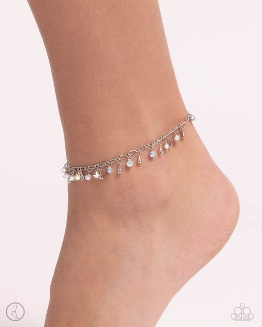 Sprinkled Selection Multi Iridescent Anklet