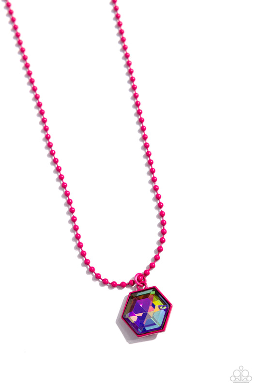 Sprinkle of Simplicity Pink Multi Necklace