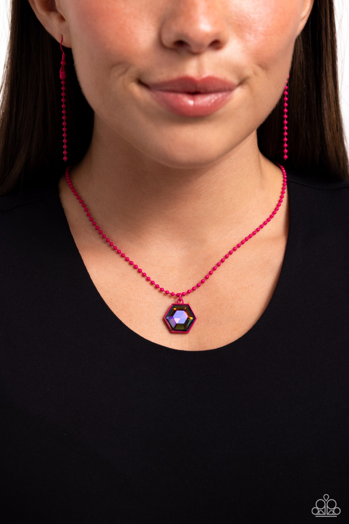 Sprinkle of Simplicity Pink Multi Necklace