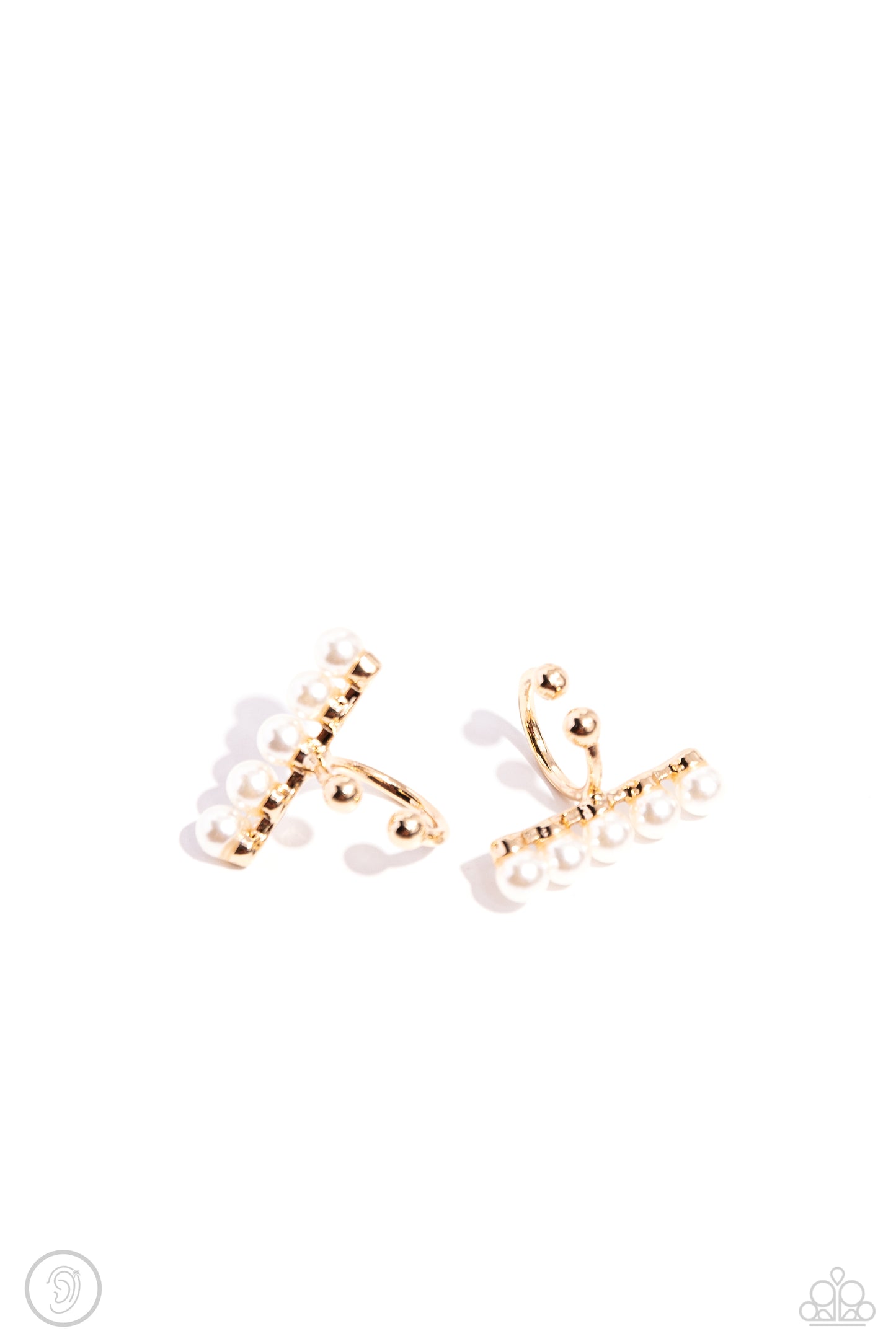 CUFF Love Gold Pearl Ear Cuff