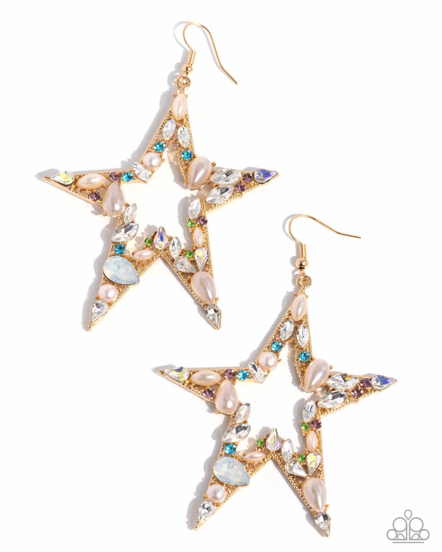 Variegated Value Multi Star Earrings