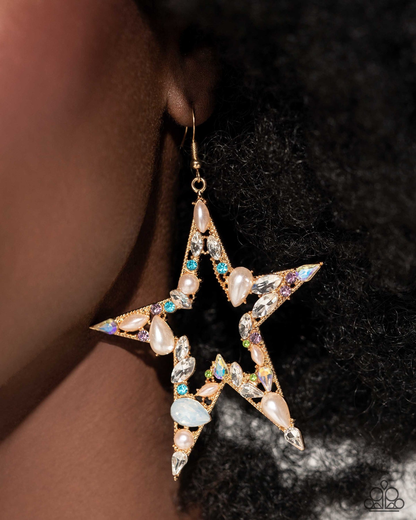 Variegated Value Multi Star Earrings