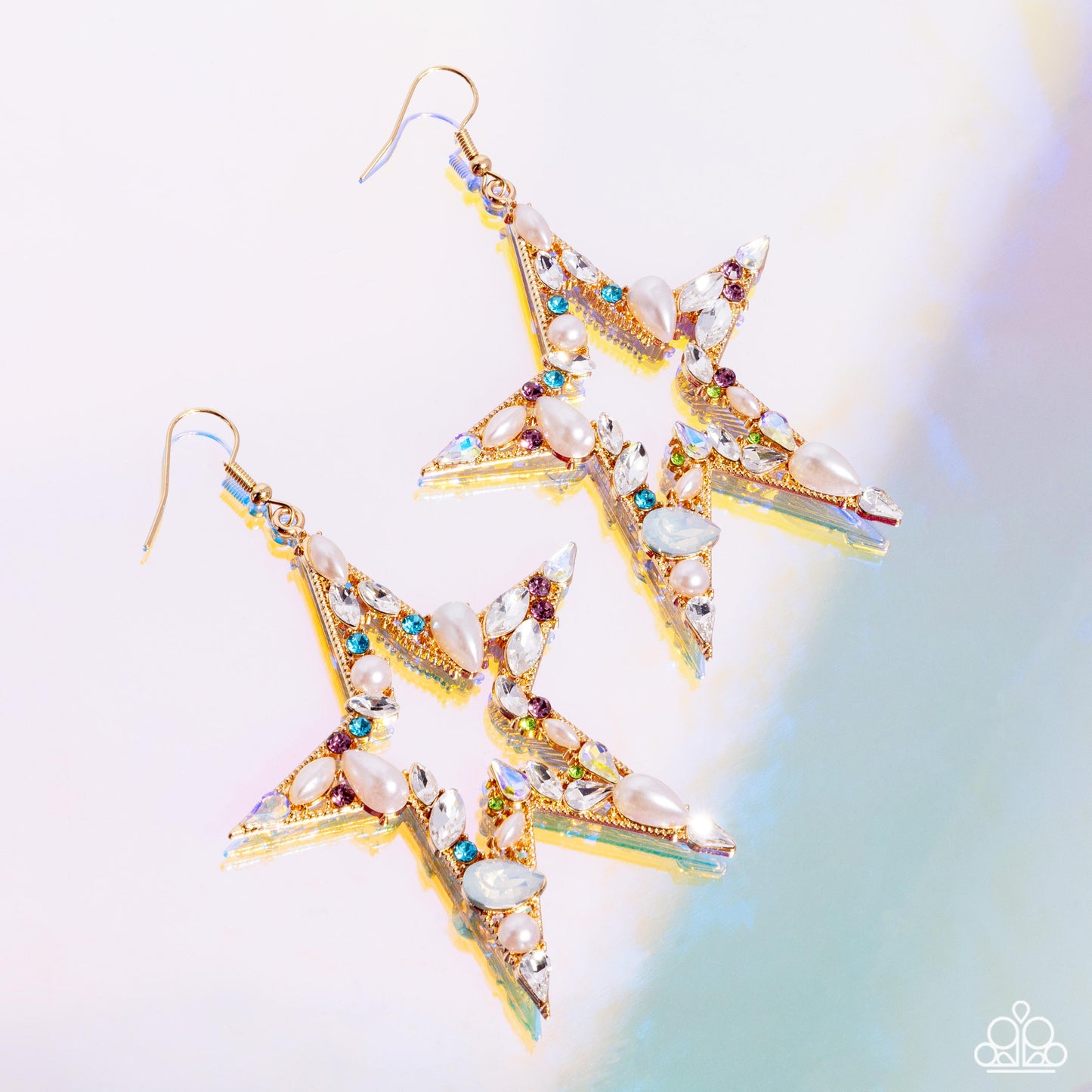 Variegated Value Multi Star Earrings