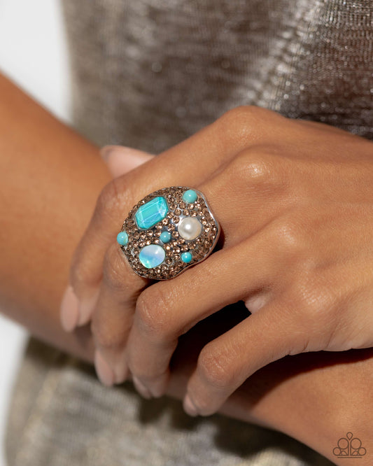 Active Artistry Blue Multi Ring