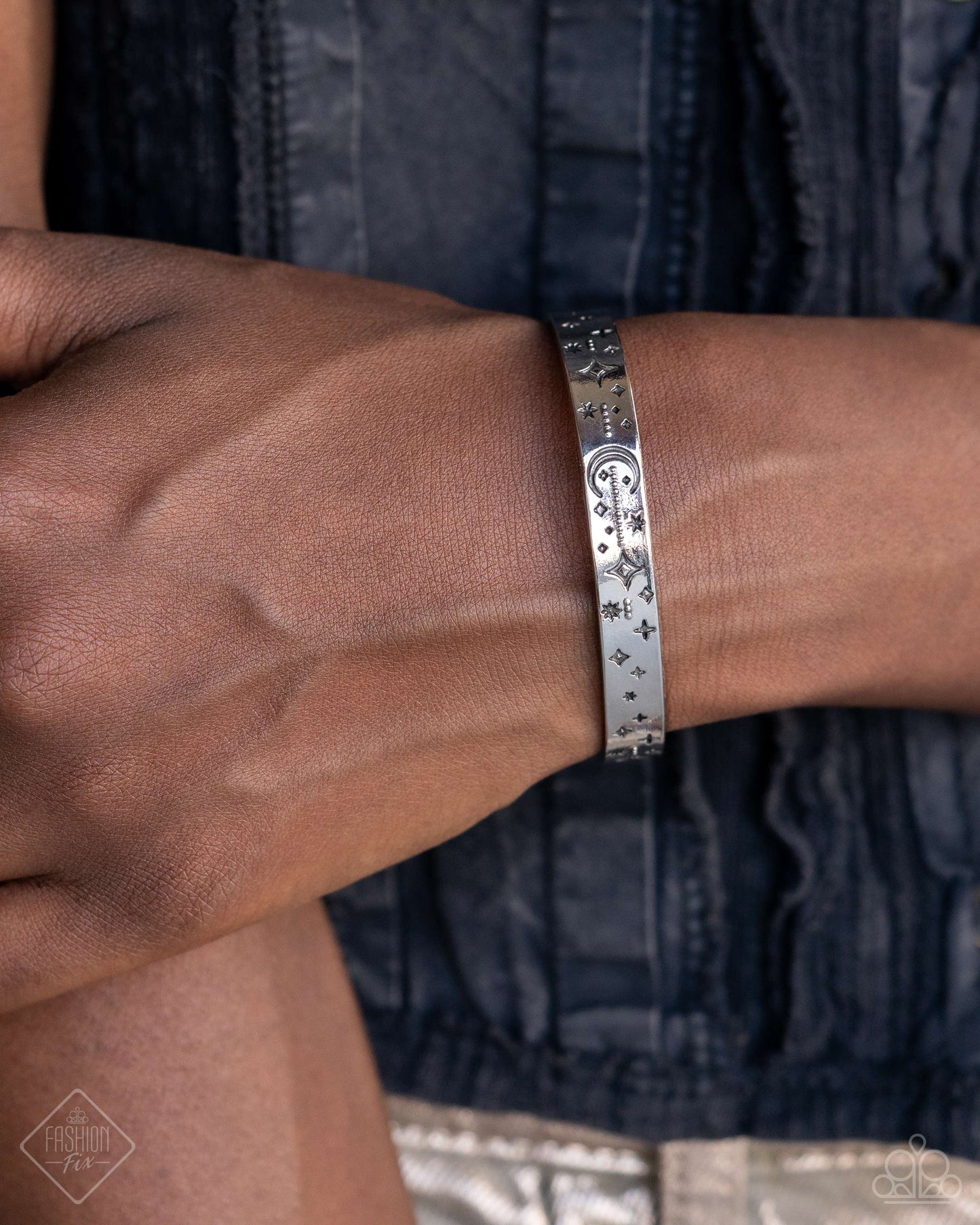 Celestial Captain Silver Cuff Bracelet