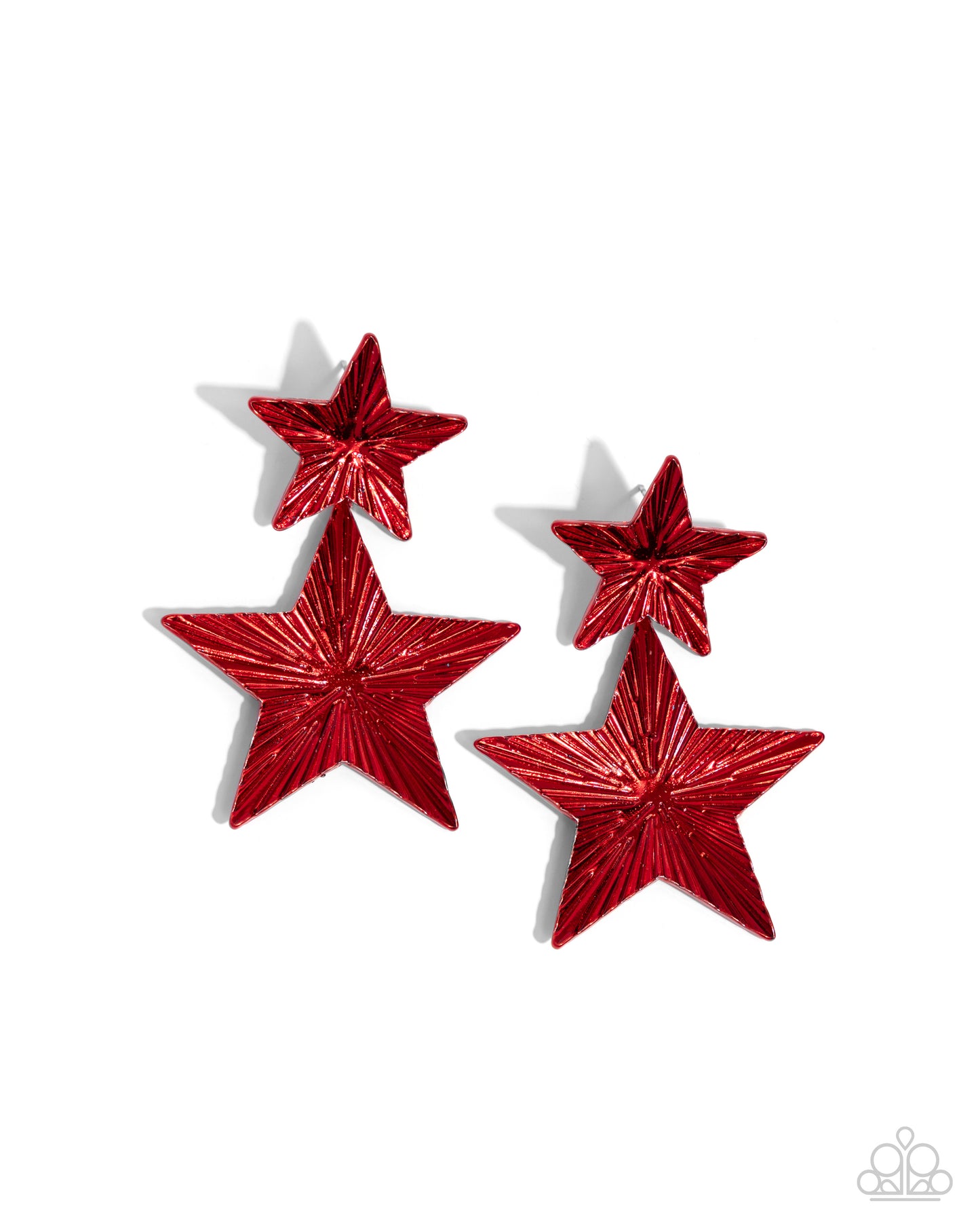 Patriotic Promise Red Star Earrings