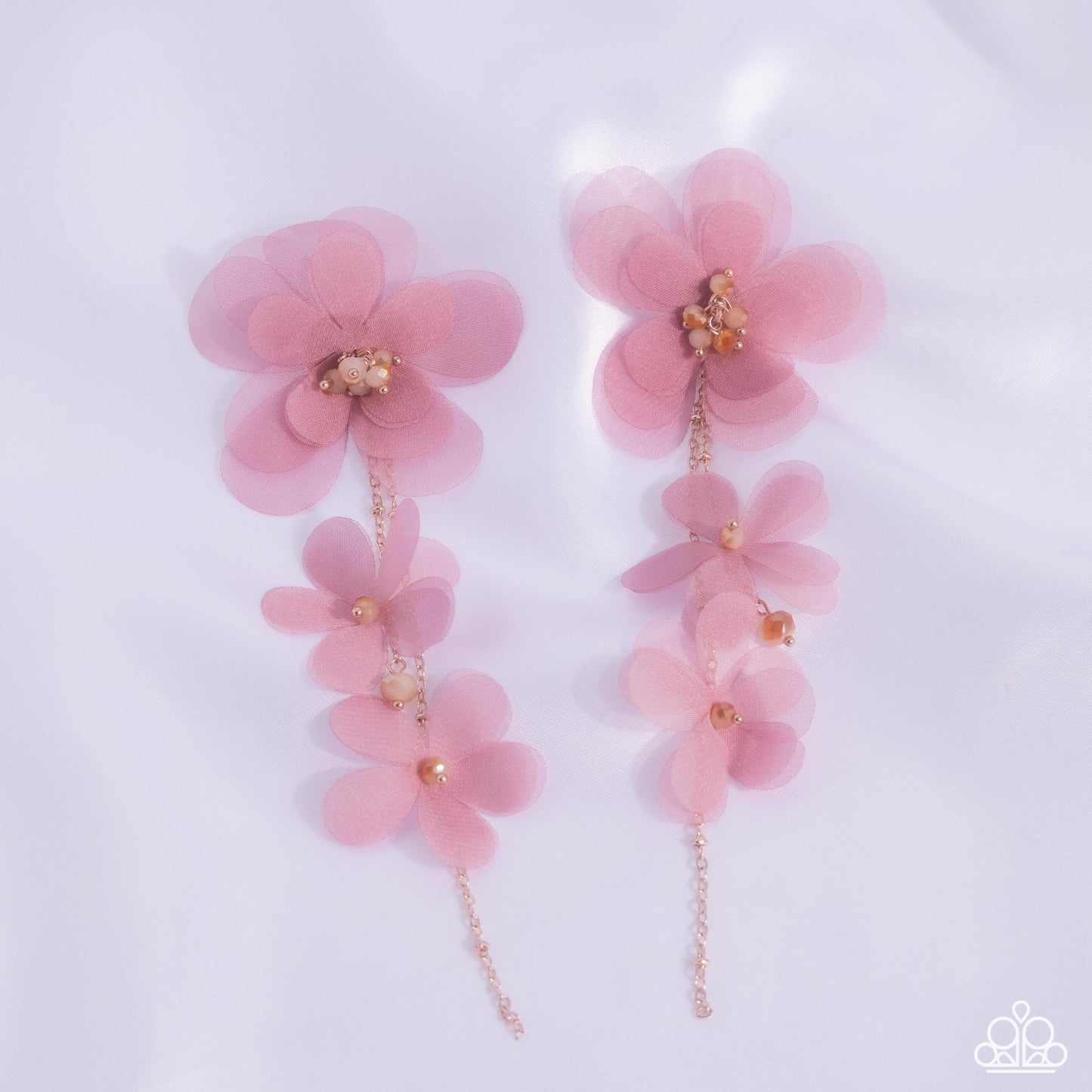 Balletcore Pink Floral Earrings