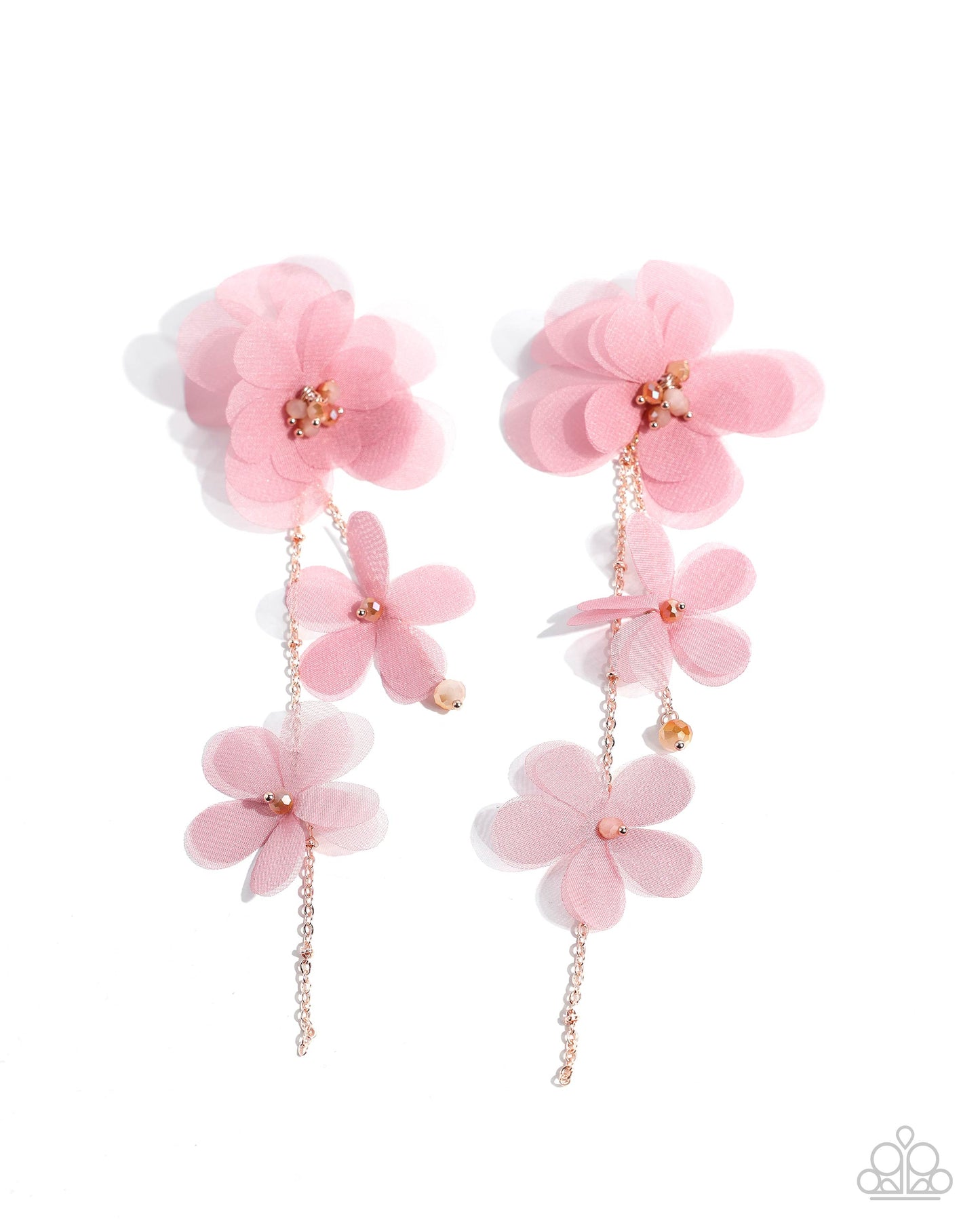 Balletcore Pink Floral Earrings