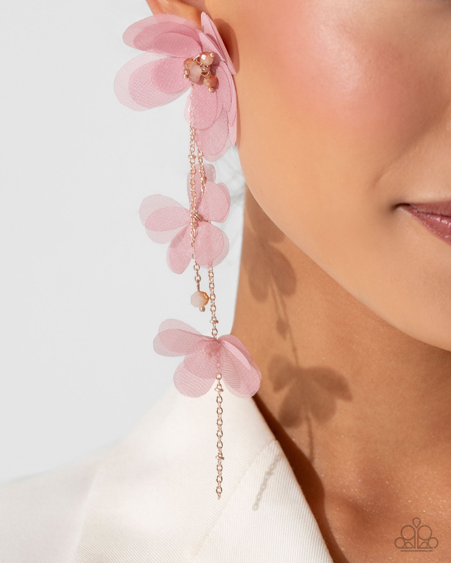 Balletcore Pink Floral Earrings