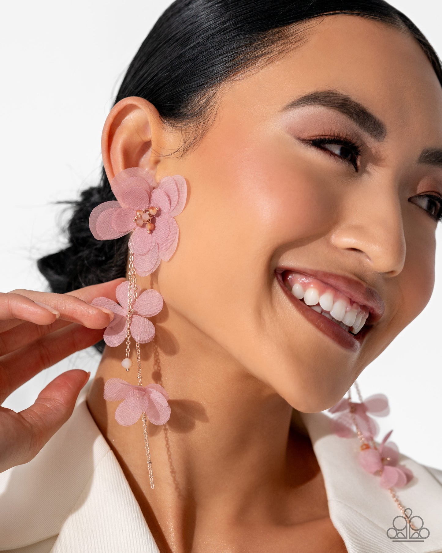 Balletcore Pink Floral Earrings