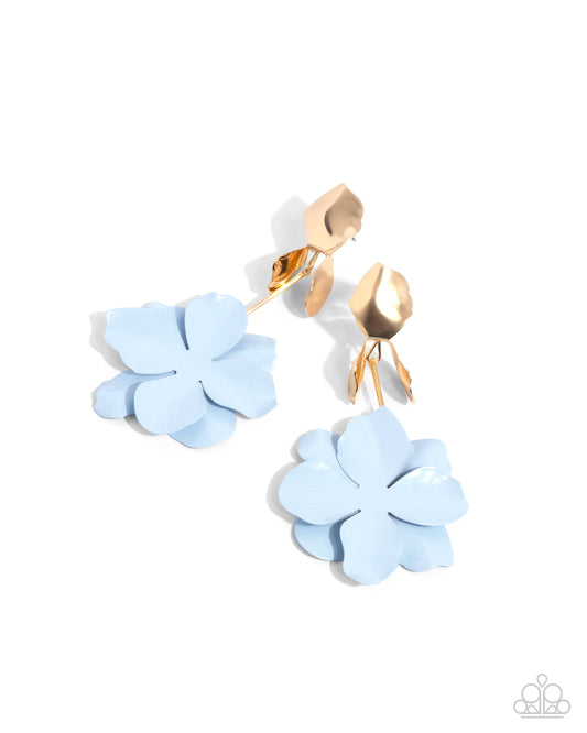 Malibu Moderato Blue Floral Earrings