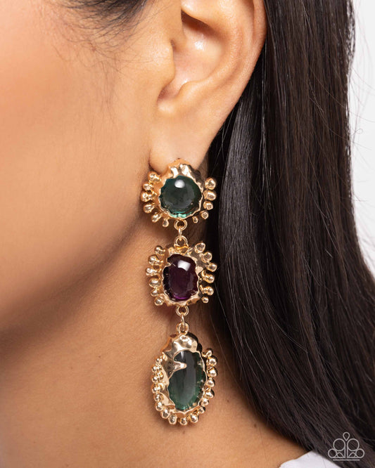 Emotional Elegance Green Earrings