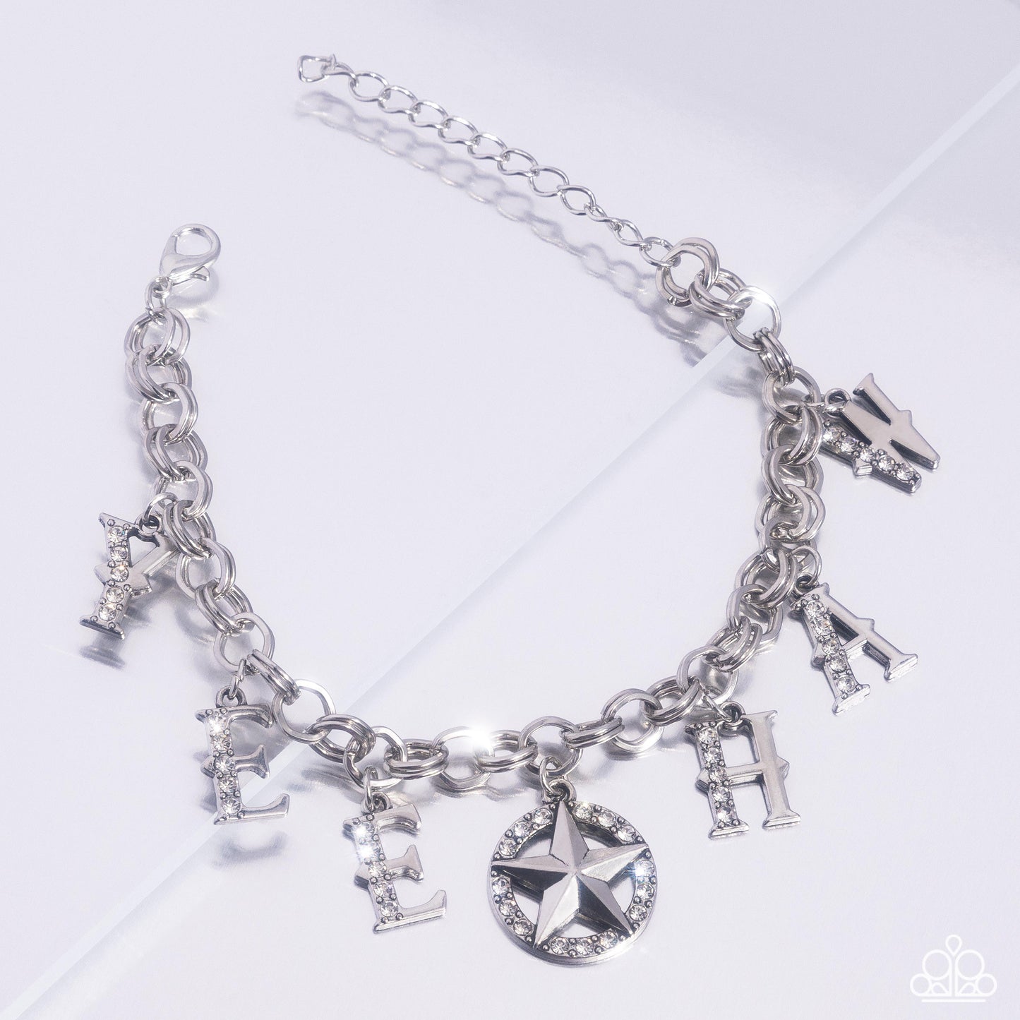 Yeehaw Yell Silver Charm Bracelet