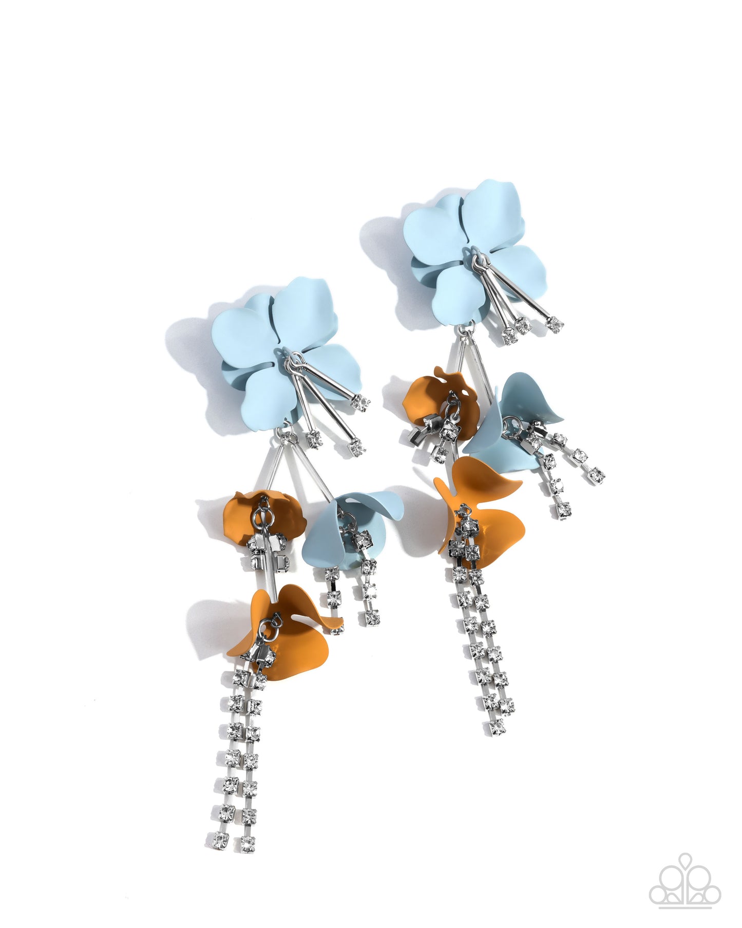 Capitol Chic Blue Floral Earrings