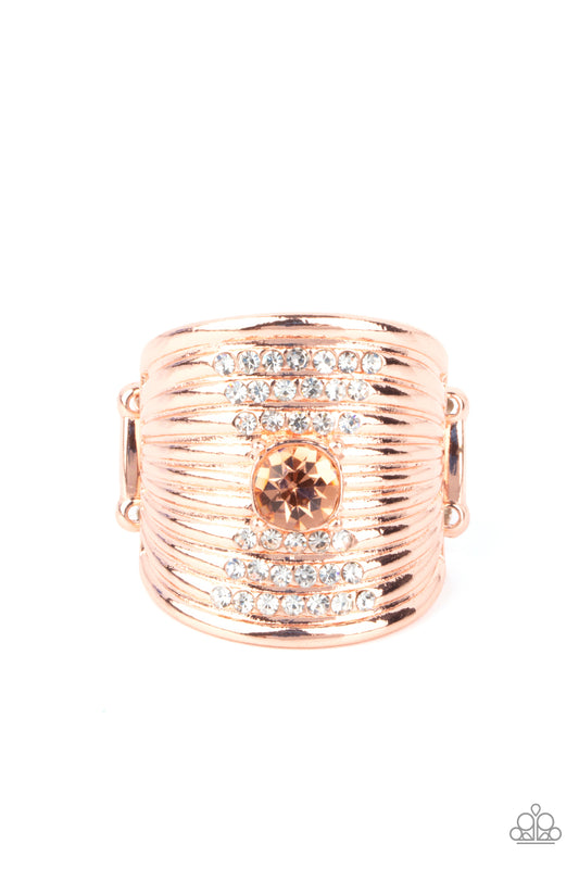 Crystal Corsets Copper Ring