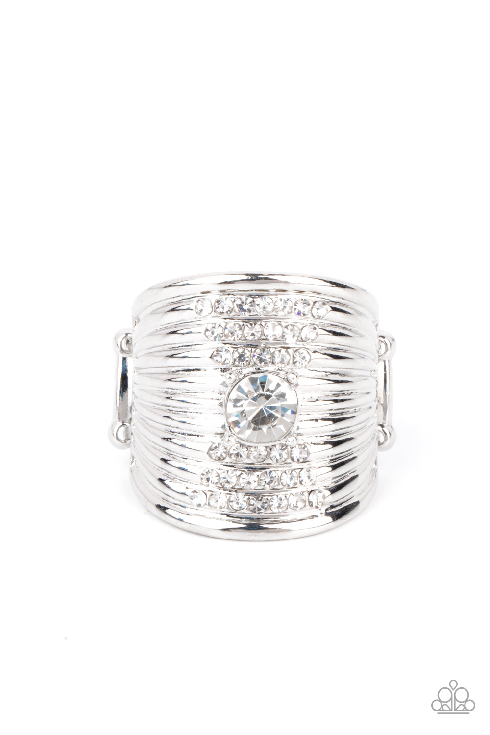 Crystal Corsets Silver Ring