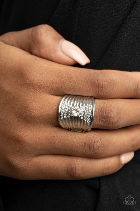 Crystal Corsets Silver Ring