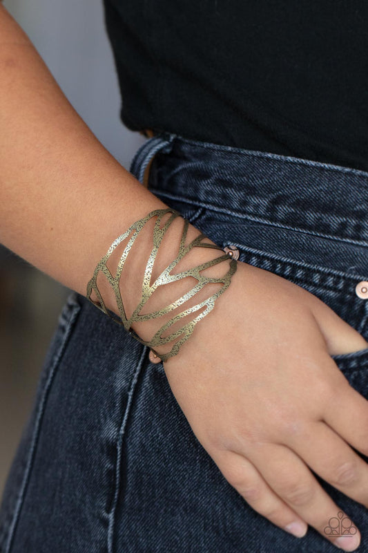 Flock, Stock, and Barrel Brass Cuff Bracelet