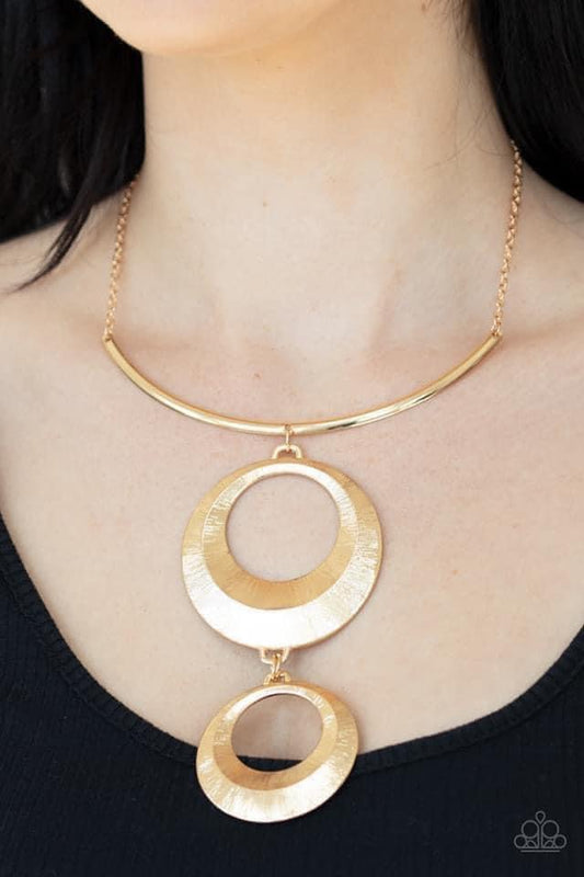 Egyptian Eclipse Gold Necklace