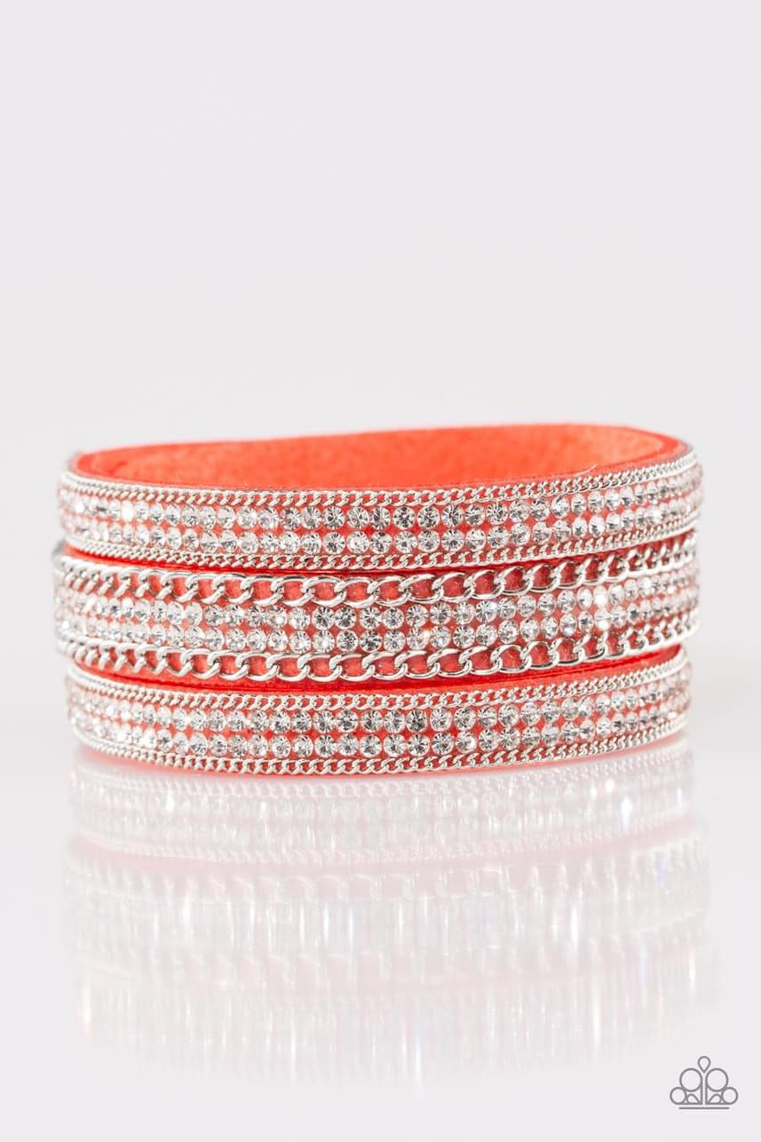 Dangerously Drama Queen Orange Wrap Bracelet