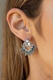 Crystal Canopy Silver Ear Jacket