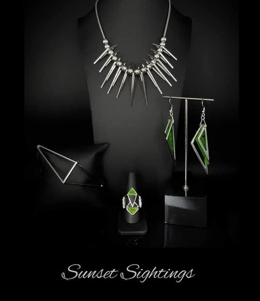 Sunset Sightings Silver Green Fashion Fix Set