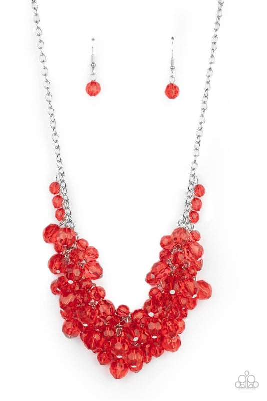 Let the Festivities Begin Red Necklace