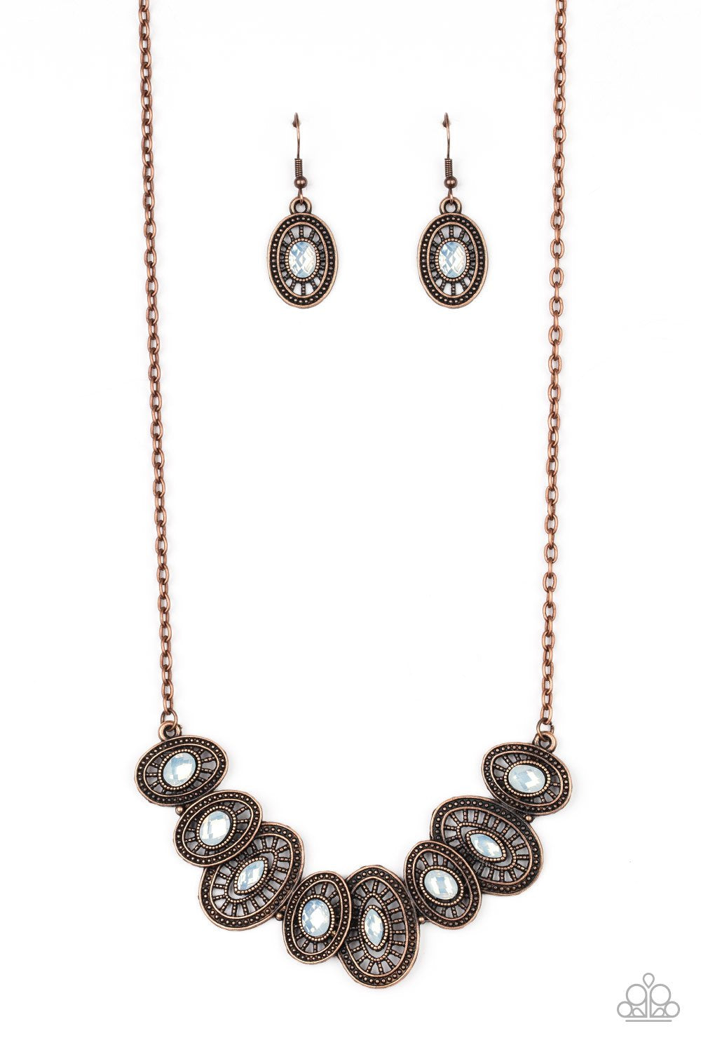 Trinket Trove Copper Opal Stone Necklace