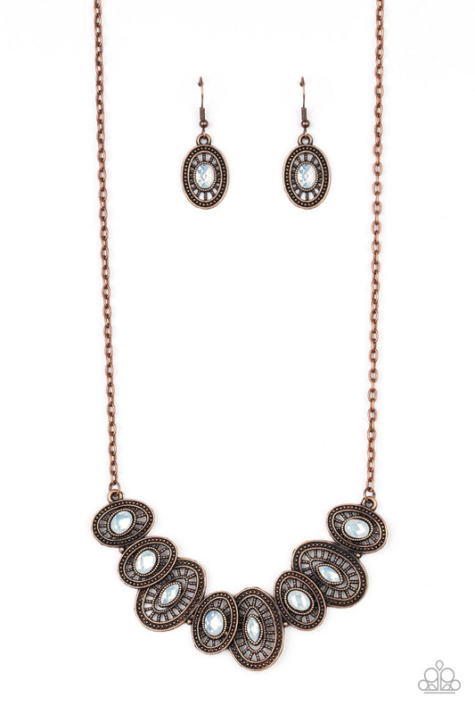 Trinket Trove Copper Opal Stone Necklace