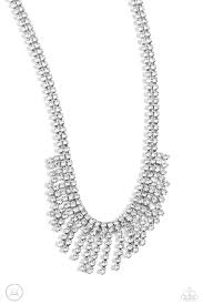 Daring Decadence Silver Necklace