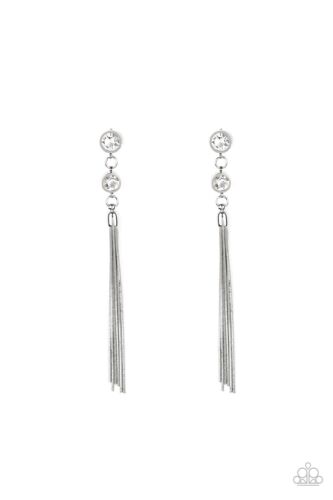 Tassel Twinkle Silver Earrings