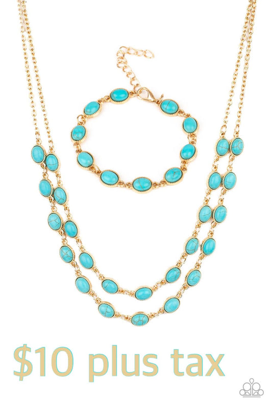 Sahara Safari Blue Gold Set