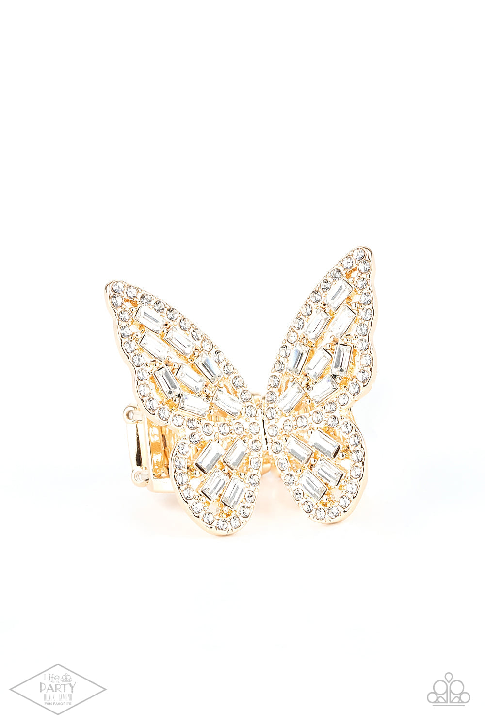 Flauntable Flutter Gold Butterfly Ring