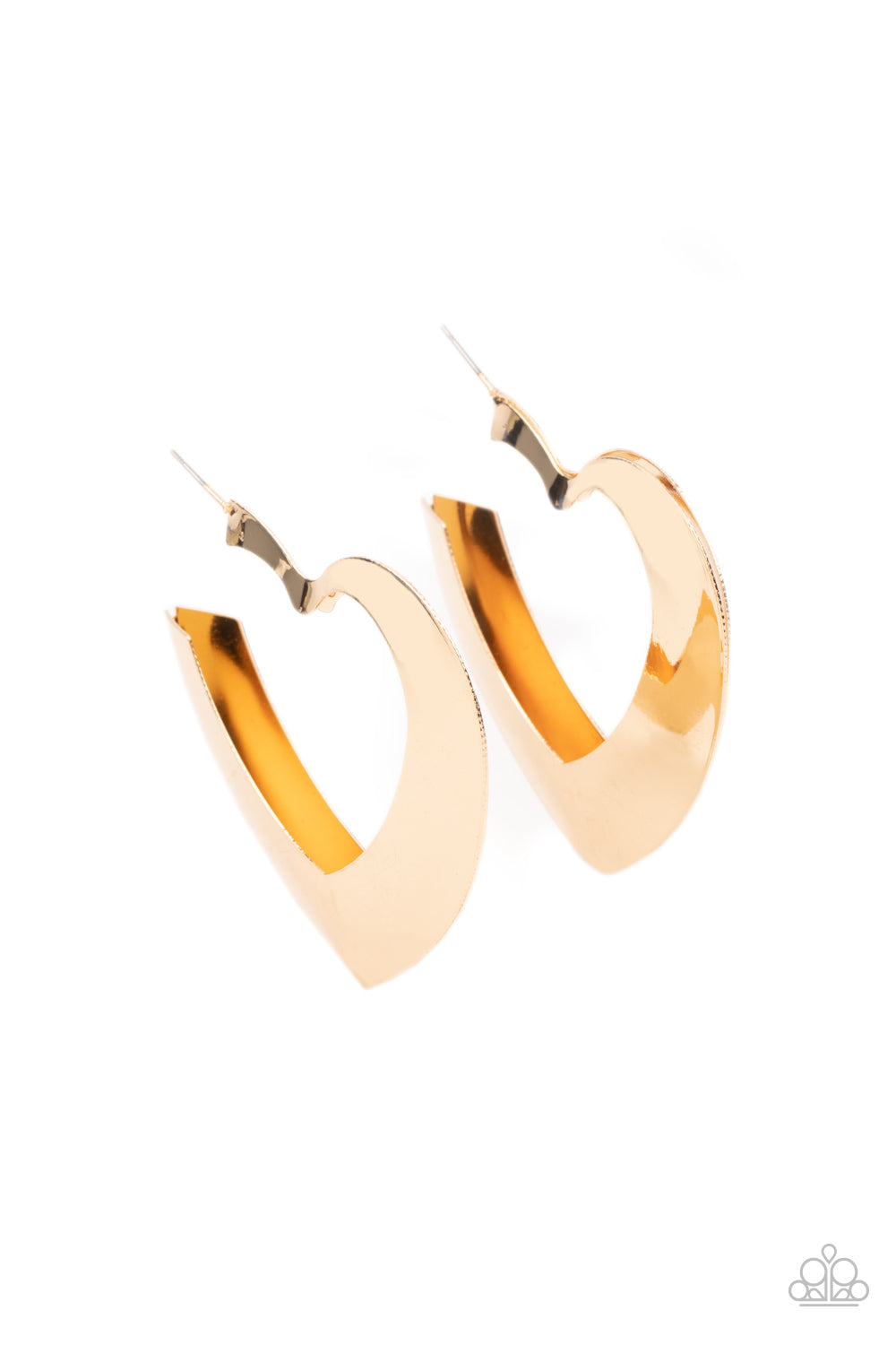 Heart-Racing Radiance Gold Hoop Earrings