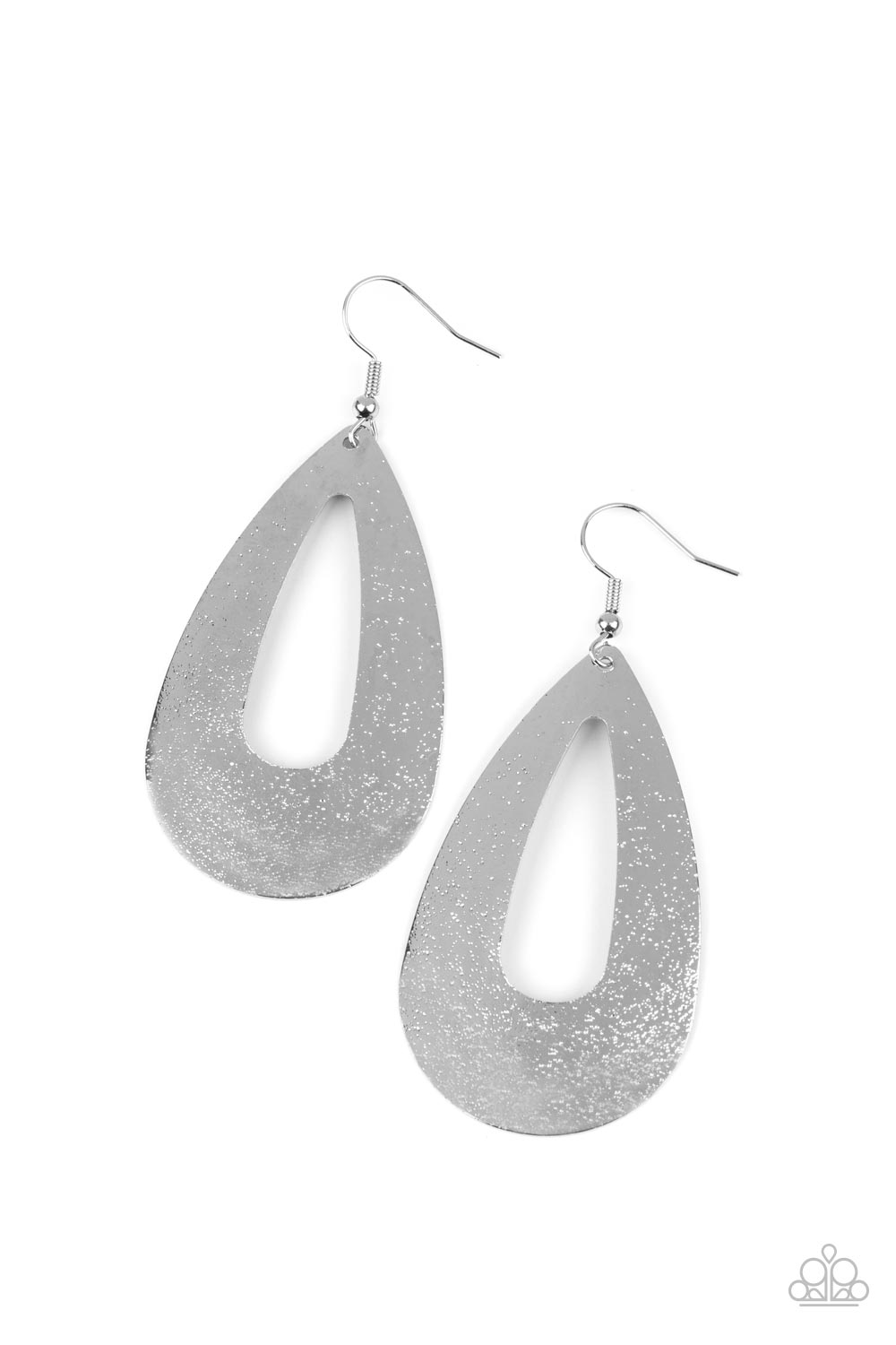 Hand It OVAL! Silver Earrings