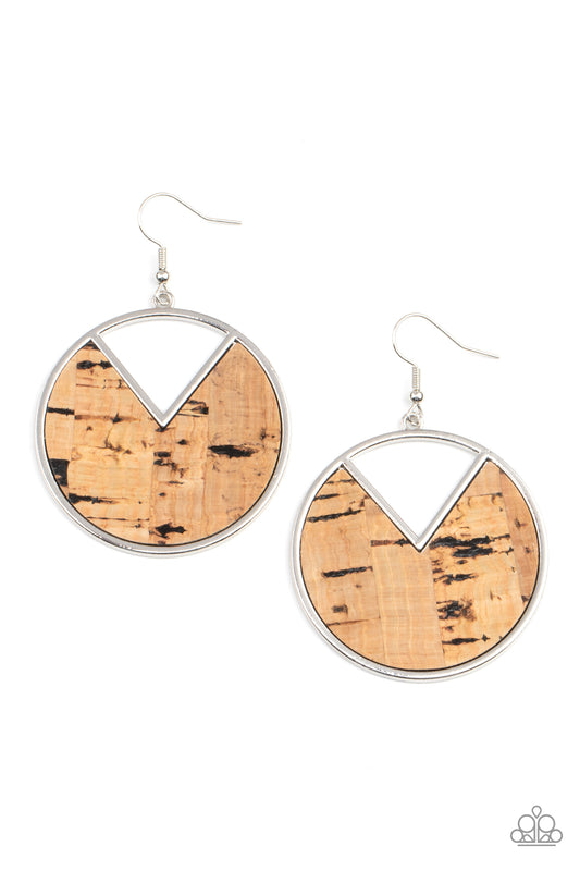 Nod to Nature Black Cork Earrings