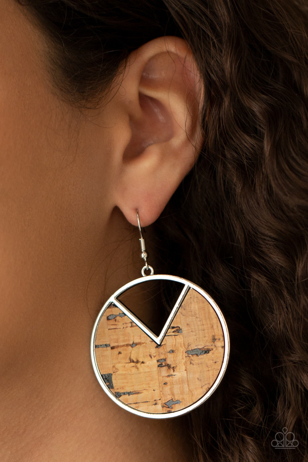 Nod to Nature Black Cork Earrings