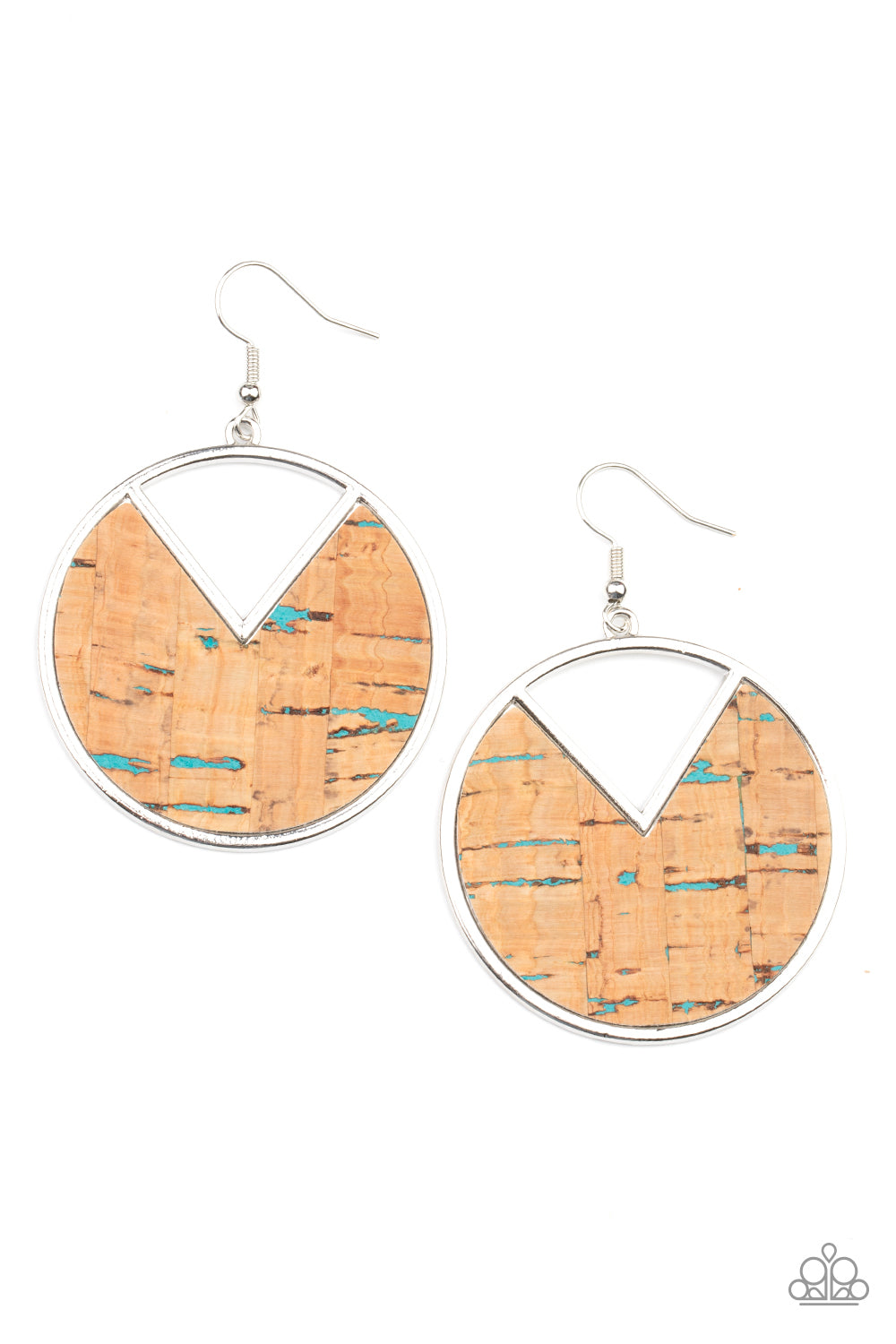 Nod to Nature Blue Cork Earrings