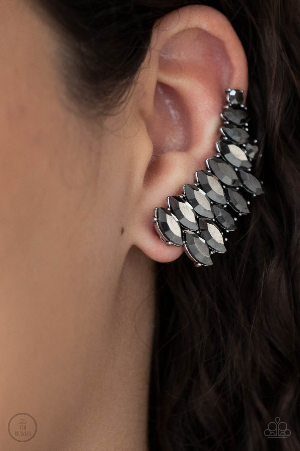 Explosive Elegance Gunmetal Ear Crawler