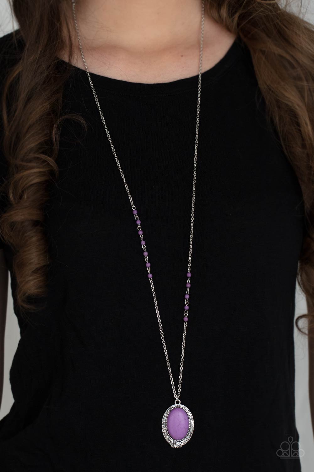 Plateau Paradise Long Purple Necklace