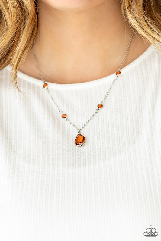 Romantic Rendezvous Brown Necklace