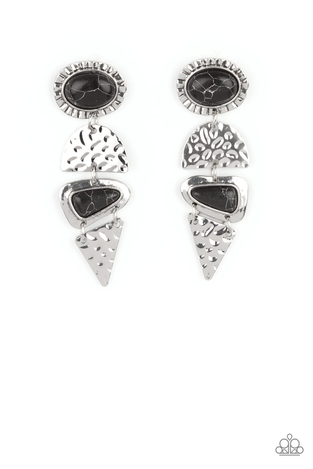 Earthy Extravagance Black Earrings